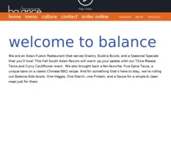 Balancegrille.com(A Hip Spot for Clean Asian Food. We are an Asian Fusion restaurant) Screenshot