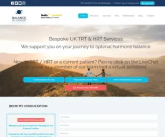 Balancemyhormones.co.uk(TRT UK) Screenshot