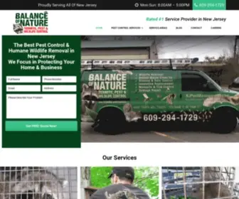 Balanceofnature.net(Pest Control & Wildlife Removal in NJ) Screenshot