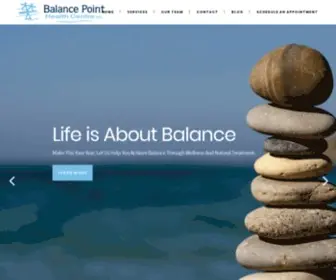 Balancepointhc.com(Wellness Through Natural Treatment) Screenshot