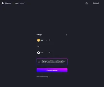 Balancer.exchange(Balancer exchange) Screenshot