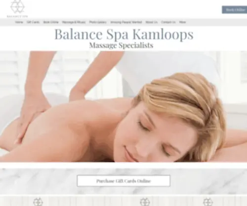 Balancespakamloops.com(Balance Spa) Screenshot