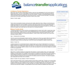 Balancetransferapplications.com(Balance Transfers) Screenshot