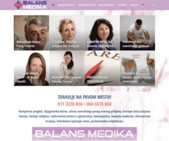 Balansmedika.com(Balans Medika Centar Beograd) Screenshot