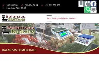 Balanzasdigitalesperu.com(Balanzas) Screenshot