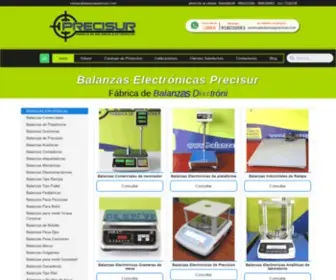 Balanzasprecisur.com(Balanzas Electrónicas Precisur) Screenshot