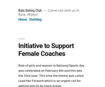 Balasailingclub.com(Come sail with us in Bala) Screenshot