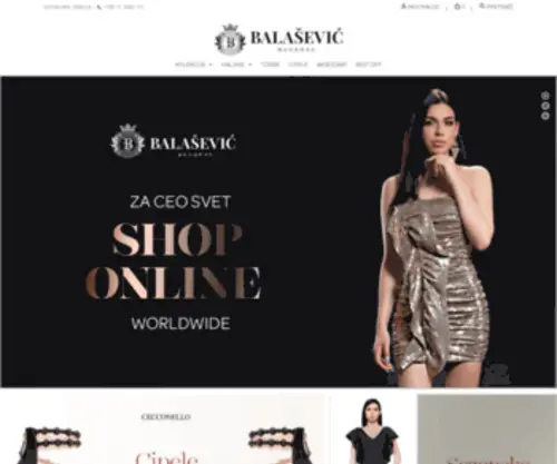 BalasevicFashion.com(Modna Kuca Balasevic) Screenshot