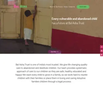 Balashatrust.org(Balasha Bal Asha Trust) Screenshot