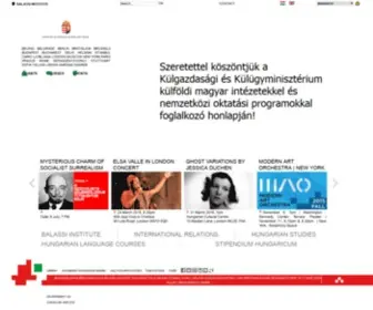 Balassiintezet.hu(MKI) Screenshot