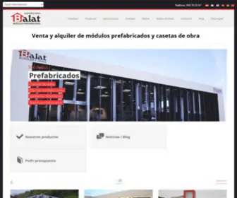 Balat.com(Venta y alquiler de módulos prefabricados) Screenshot