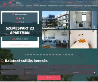 Balaton-Apartman.hu(Kiadó) Screenshot