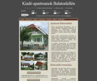 Balaton-Lelle.hu(Kiadó apartmanok Balatonlellén) Screenshot