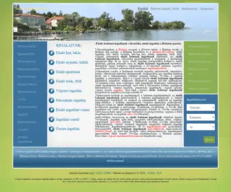 Balatoni-Ingatlanok.com(Eladó) Screenshot