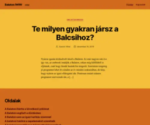 Balatoniwiw.hu(Balaton IWIW) Screenshot