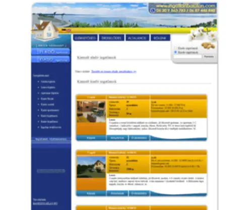 Balatonquartier.hu(Balatoni ingatlanok) Screenshot