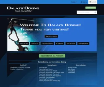 Balazsboxing.com(Balazs Fitness Boxing Products) Screenshot