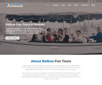 Balboafuntours.com($20 All Day Bike Rentals) Screenshot