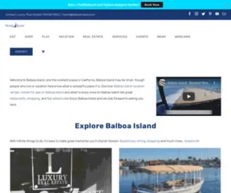 Balboaisland.com(Your guide to Balboa Island) Screenshot