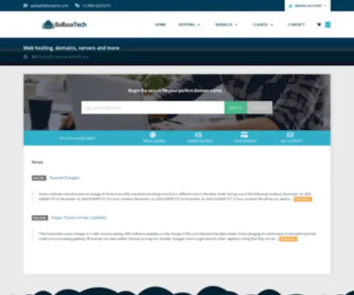 Balboatech.com(Web hosting) Screenshot