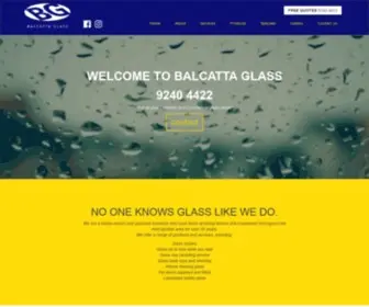 Balcattaglass.com.au(Balcatta Glass Welcome) Screenshot