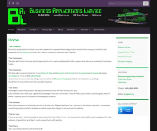 Bal.co.nz(Business Applications Limited) Screenshot
