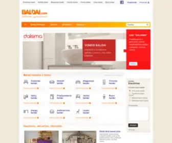 Baldai.com(Katalogas, baldai namams, informacija apie baldus) Screenshot