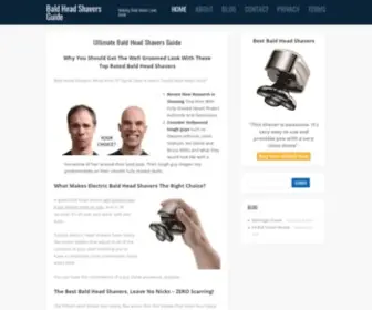 Baldheadshavers.com(Ultimate Bald Head Shavers Guide) Screenshot