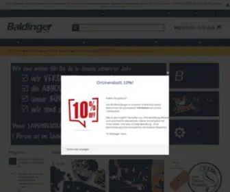 Baldinger.biz(Max Baldinger AG) Screenshot