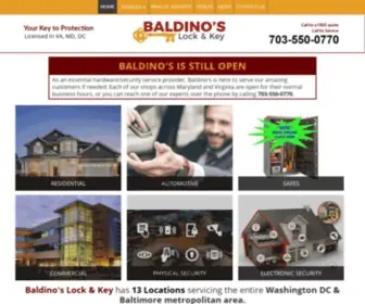 Baldinos.com(Baldino's Lock & Key) Screenshot