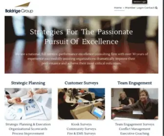 Baldrigegroup.com(Provide leaders a system and skills to quickly achieve the results they're accountable for) Screenshot
