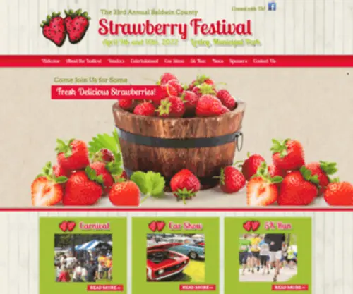 Baldwincountystrawberryfestival.org(Baldwin County Strawberry Festival in Loxley) Screenshot