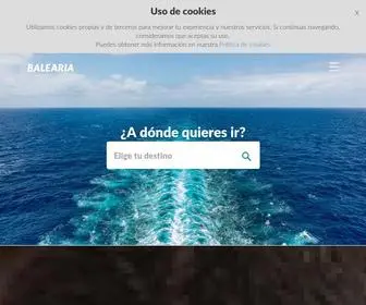 Balearia.com(Ferry Baleària) Screenshot