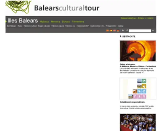 Balearsculturaltour.net(Patrimoni cultural) Screenshot