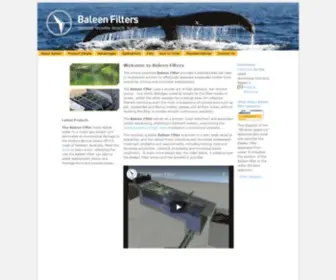 Baleenfilters.com(Baleen Filters) Screenshot