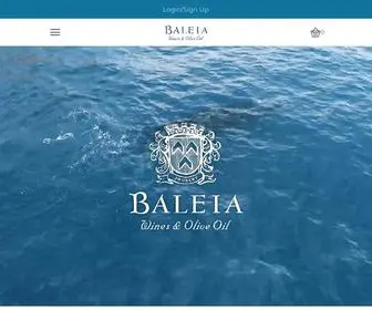 Baleiawines.com(Baleia Wines & Olive Oil) Screenshot