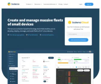 Balena.io(The complete IoT fleet management platform) Screenshot