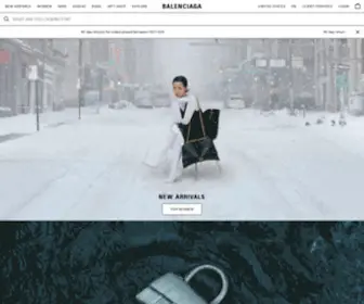 Balenciaga.com(Ready-to-wear and Accessories for Women and Men) Screenshot