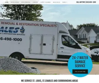 Balesrestorationservices.com(Water Removal) Screenshot