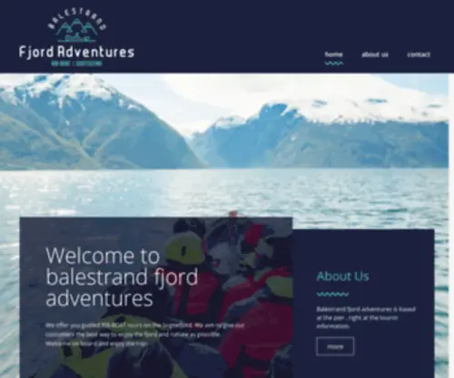 Balestrandfjordadventures.no(Balestrand Fjord adventure) Screenshot