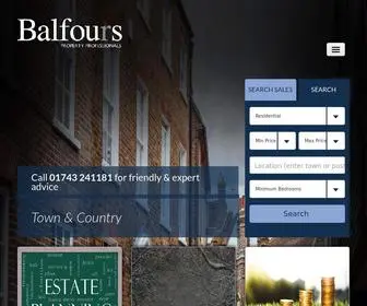 Balfours.co.uk(Estate Agent Shrewsbury) Screenshot