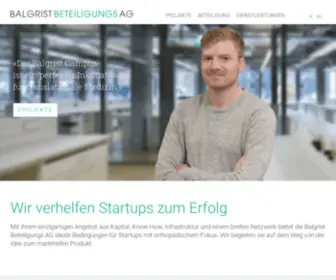 Balgrist-Beteiligungen.ch(Balgrist) Screenshot