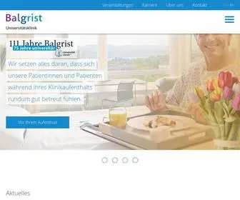 Balgrist.ch(Universit) Screenshot