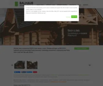 Balhaus.pl(Domy z bali BALHAUS / Domy z bala świerkowego) Screenshot