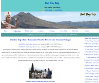 Bali-DAY-Trip.com(Bali Private Tour Itinerary Packages) Screenshot