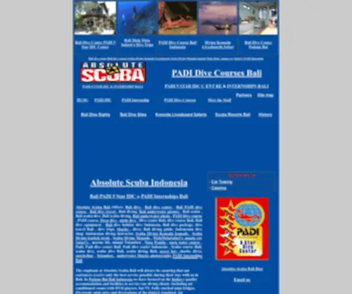 Bali-Diving-Bali.com(Absolute Scuba Bali Offers) Screenshot