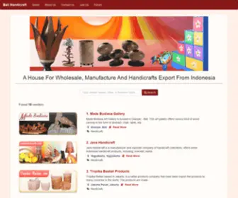 Bali-Handicraft.com(A House For Wholesale) Screenshot