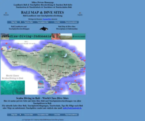 Bali-Lombok.de(Tauchen in Bali) Screenshot