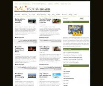 Bali-Tourism-Board.com(Bali Tourism Board) Screenshot