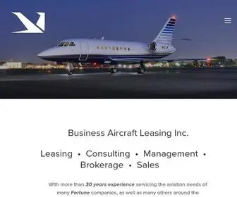 Baliaircraft.com(Business Aircraft Leasing) Screenshot